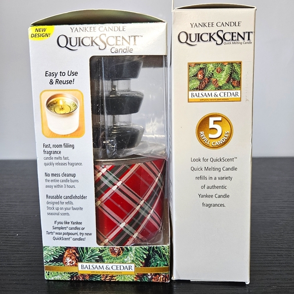 NOS Vintage Christmas Holiday Yankee Candle Lot Quick Scent/Tarts/ Candle - Picture 5 of 7